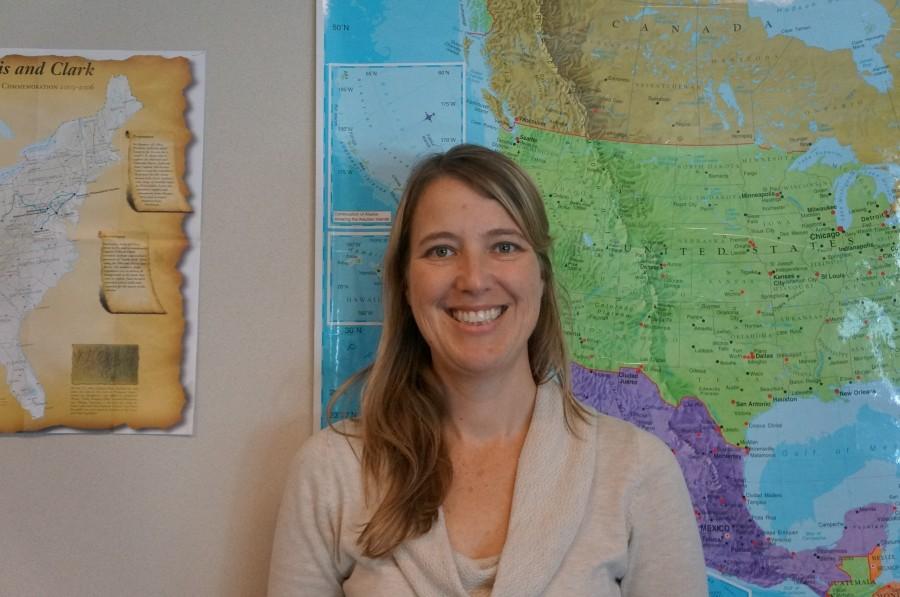 U.S. history teacher Gwen Schneider went to high school in Colorado