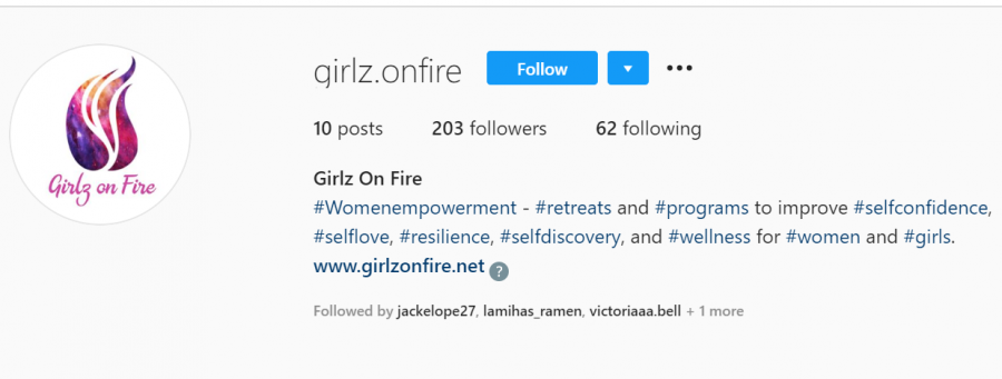 Freshman Skarlette Smillie and her mother Sophina McDaniel created the “Girlz on Fire” group.
