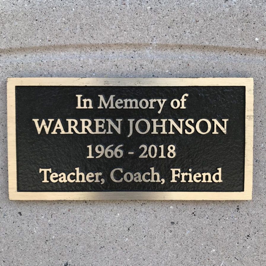 Johnson's memorial can be found next to SCHS' Health classroom. 