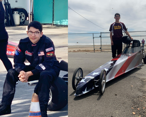 Josh DeSousa has been racing since 2018 and has been to Las Vegas for his competitions every year since. Racers can customize their cars, and Josh DeSousa chose to don the American flag on his. 