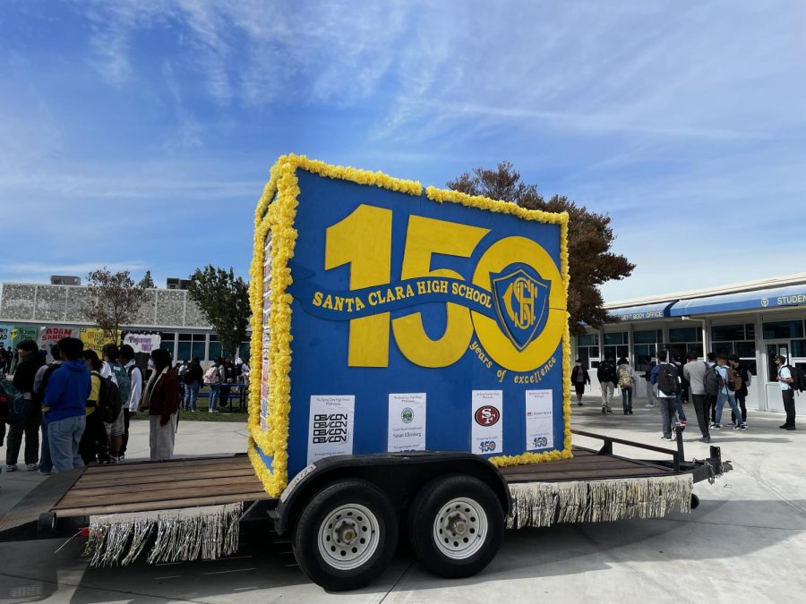 SCHSs 49ers STEM Leadership Institute students designed and built a float for the City of Santa Claras Parade of Champions.
