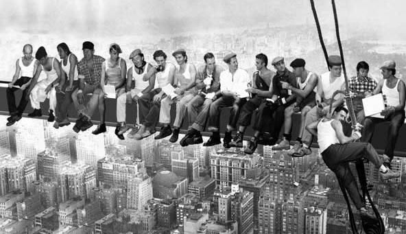 "Lunch atop a Skyscraper" is a photograph of 11 immigrant men that represents a pioneering and expansionist era in American history.