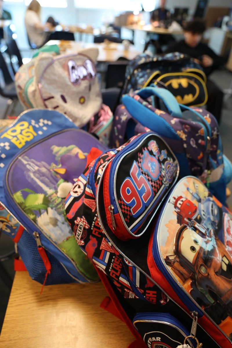 Trending character backpacks make a comeback at school.