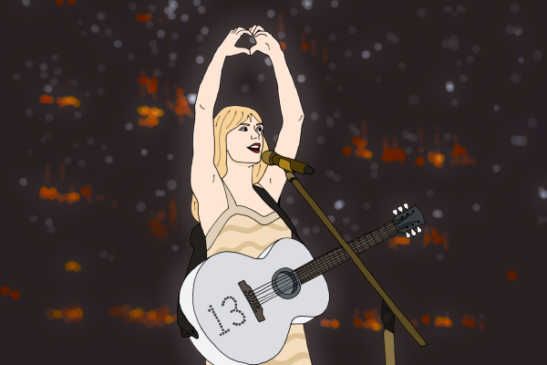 Taylor Swift's performances in 'The Eras Tour' include many inside jokes and symbols that fans reciprocate, such as holding a heart up after playing 'Fearless.'