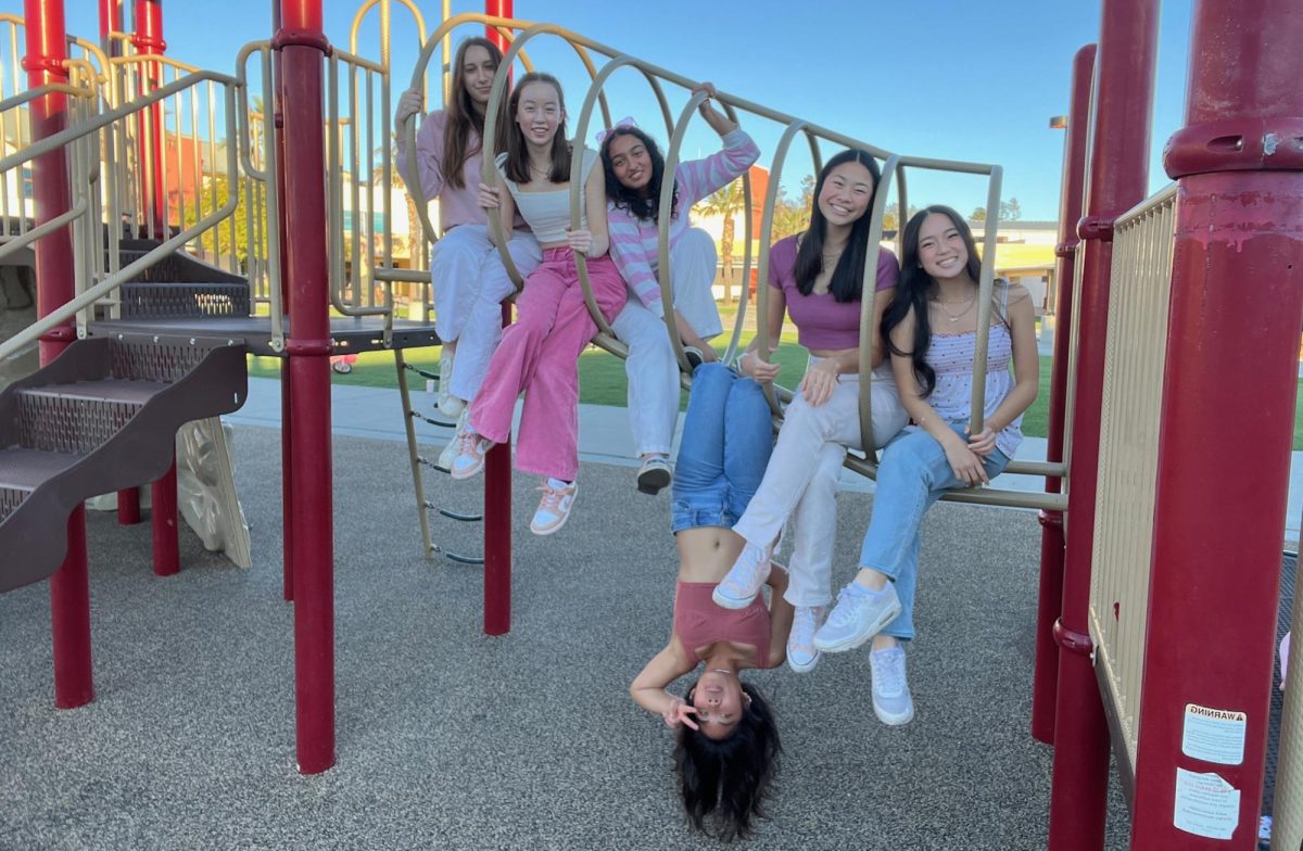 Senior Siyona Sharma and her friends relive childhood memories to celebrate their friendship on Galentine’s Day. (Courtesy of Siyona Sharma)