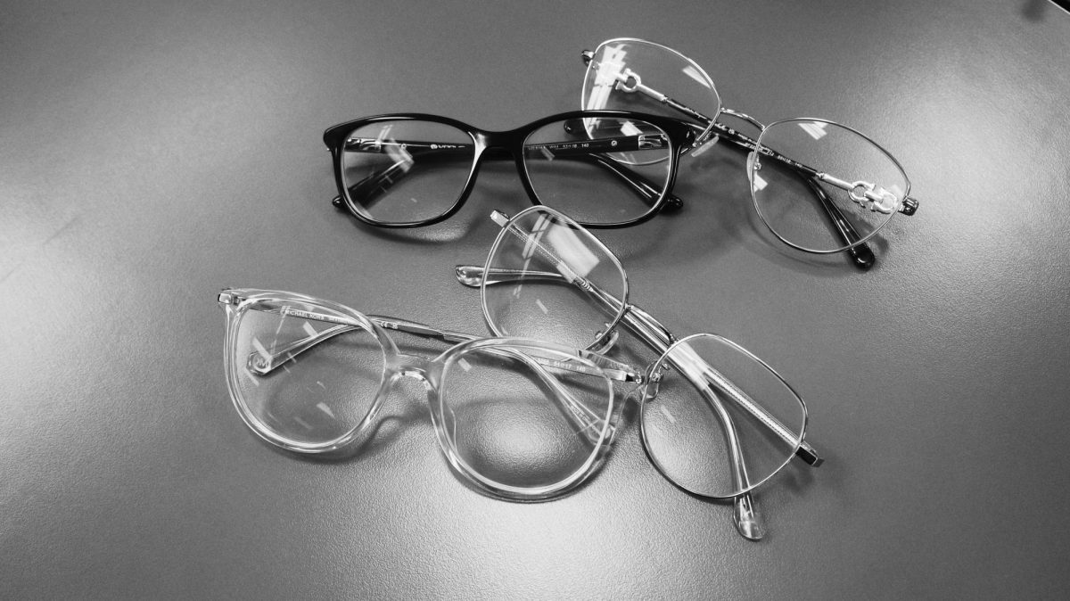 A variety of glasses are worn around campus for different reasons.