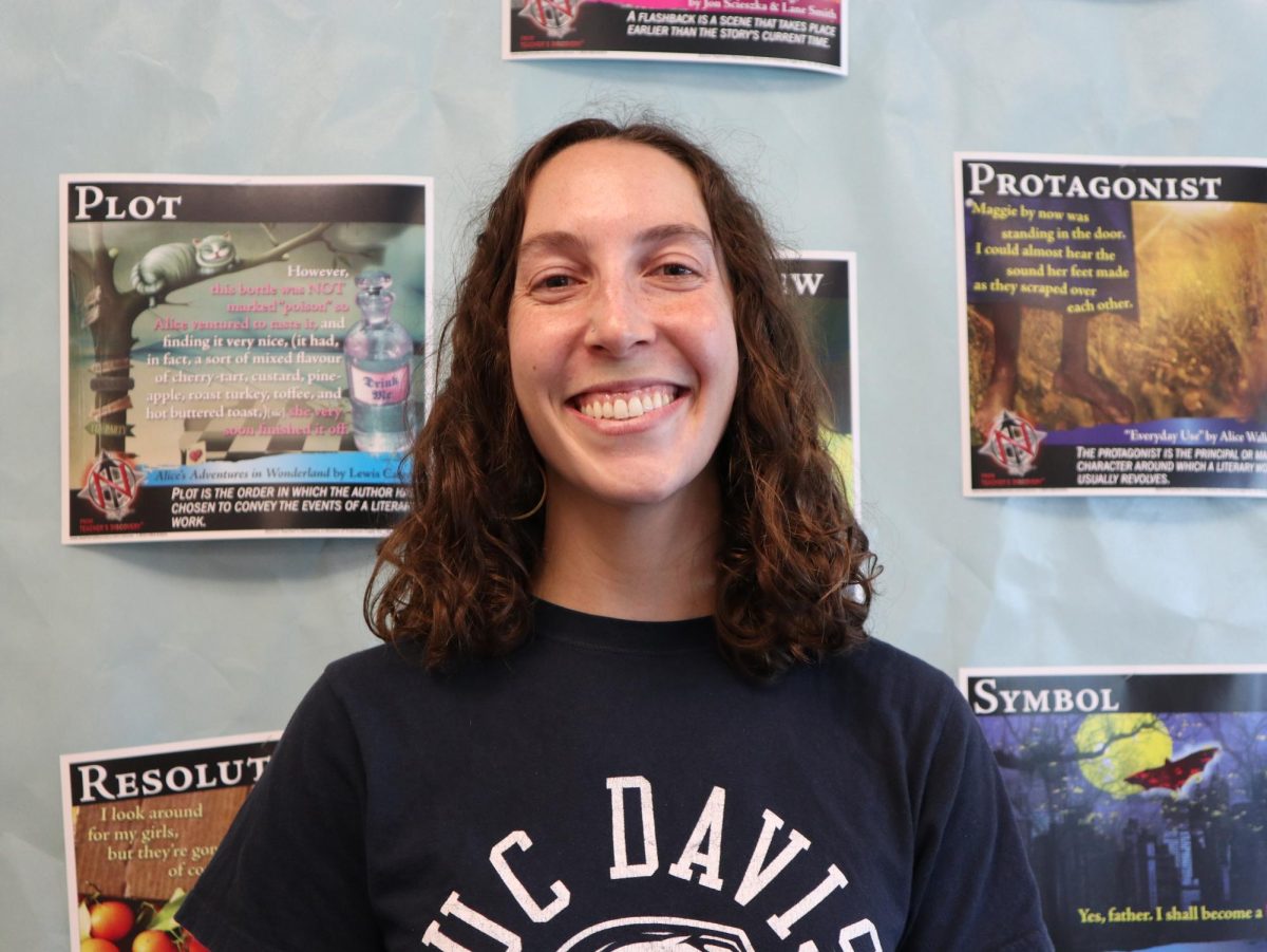 New English teacher Annie Breger encourages her students to embrace learning with curiosity.